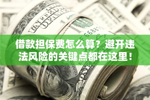 武汉借款担保费怎么算？避开违法风险的关键点都在这里！