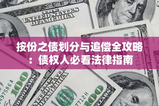武汉按份之债划分与追偿全攻略：债权人必看法律指南