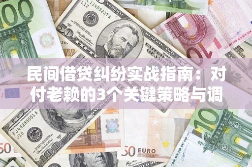 武汉民间借贷纠纷实战指南：对付老赖的3个关键策略与调解盲区解析
