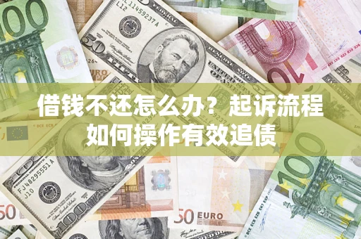 武汉借钱不还怎么办？起诉流程如何操作有效追债