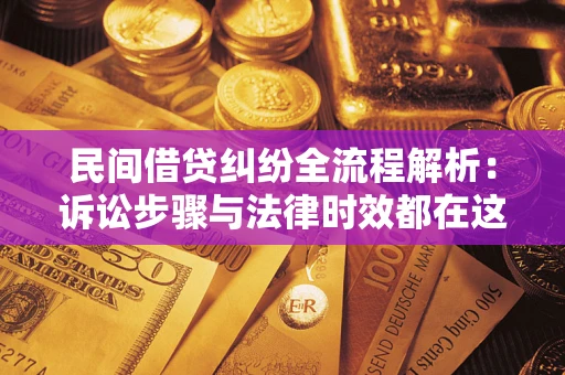 武汉民间借贷纠纷全流程解析：诉讼步骤与法律时效都在这儿了