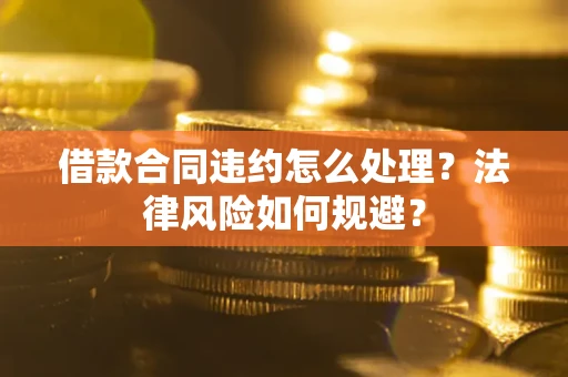武汉借款合同违约怎么处理？法律风险如何规避？