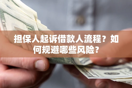 武汉担保人起诉借款人流程？如何规避哪些风险？