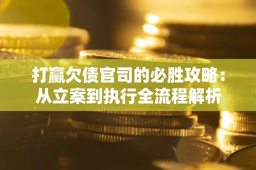 武汉打赢欠债官司的必胜攻略：从立案到执行全流程解析