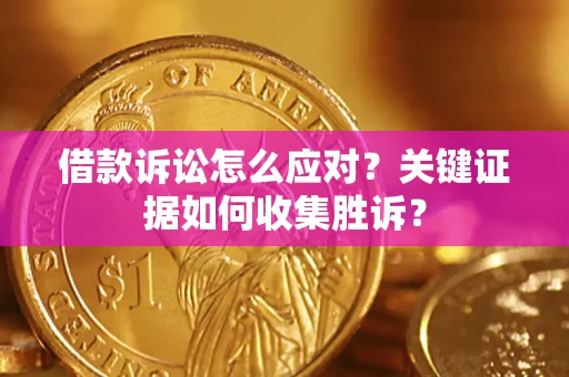 武汉借款诉讼怎么应对？关键证据如何收集胜诉？