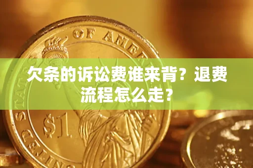 武汉欠条的诉讼费谁来背？退费流程怎么走？